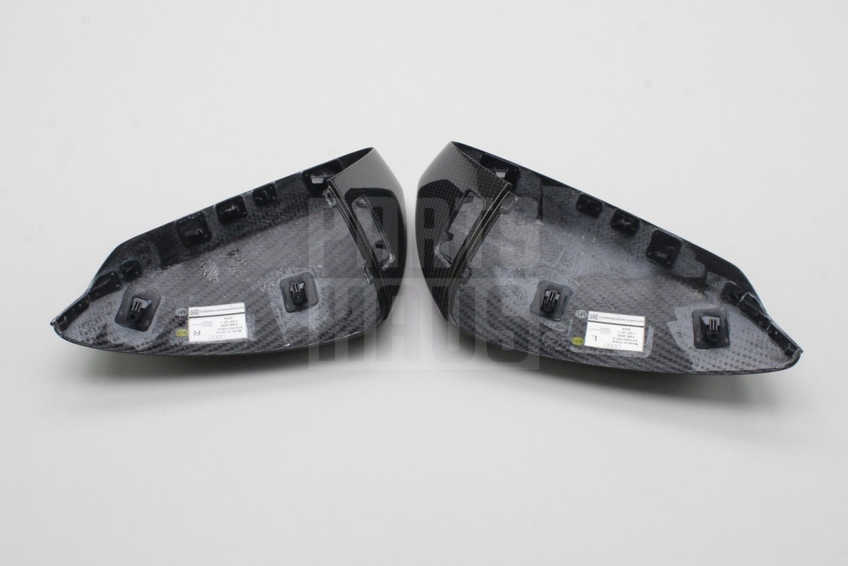 Audi A3 S3 RS3 21-on RHD carbon fibre wing mirror covers set 8Y2072531A 3Q0 / 8Y20725325A 3Q0