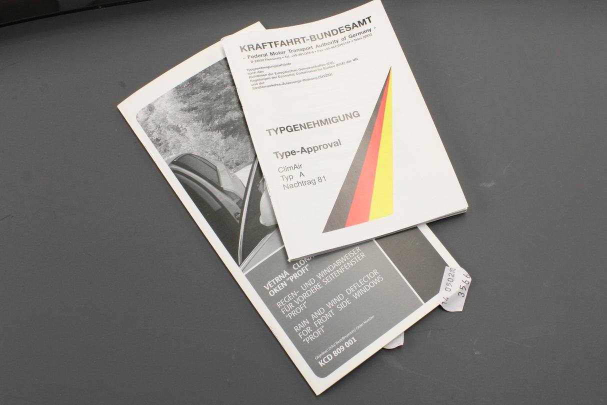 Skoda Superb 2008-2015 door wind deflectors (front) KCD809001