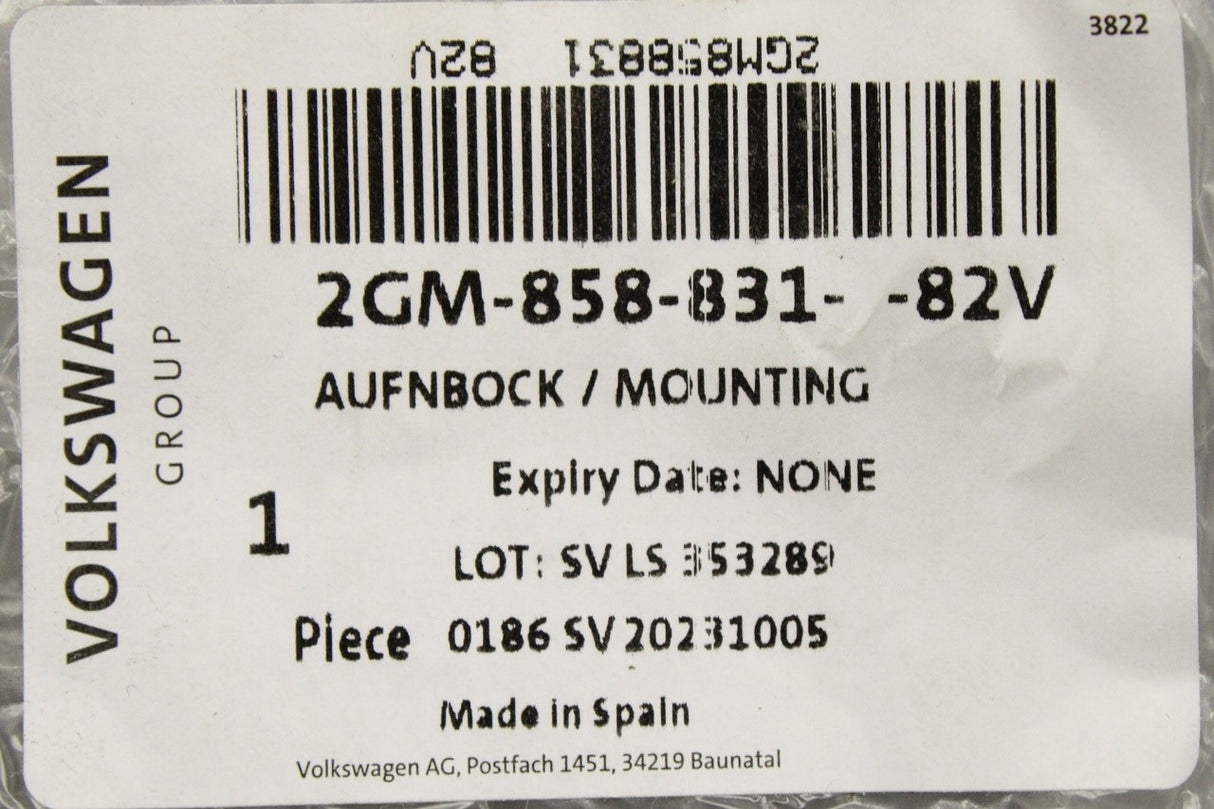 VW T-Cross 2019-on boot floor mounting trim (left) 2GM858831 82V