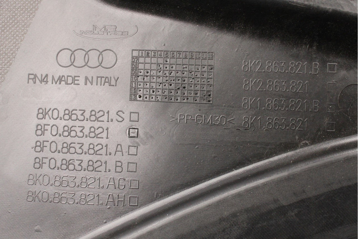 Audi A4 A5 2012-16 2.0TDI engine undertray noise insulation 8K2863821