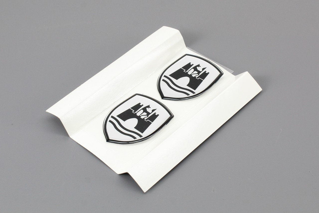 VW Volkswagen Wolfsburg crest emblem badge set (x2) 5C0064317ASXRW
