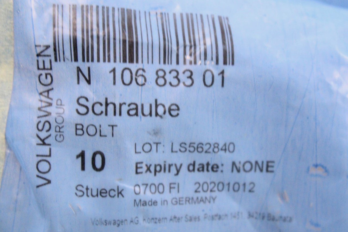 VW Audi Skoda SEAT hexagon head collared bolt M10x115 N10683301