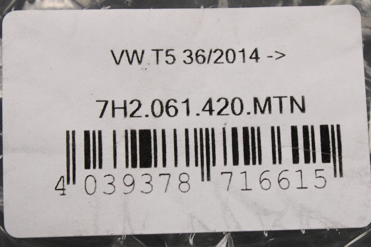 VW Transporter T5.1 10-15 T6 textile floor mats (front) 7H2061420 MTN