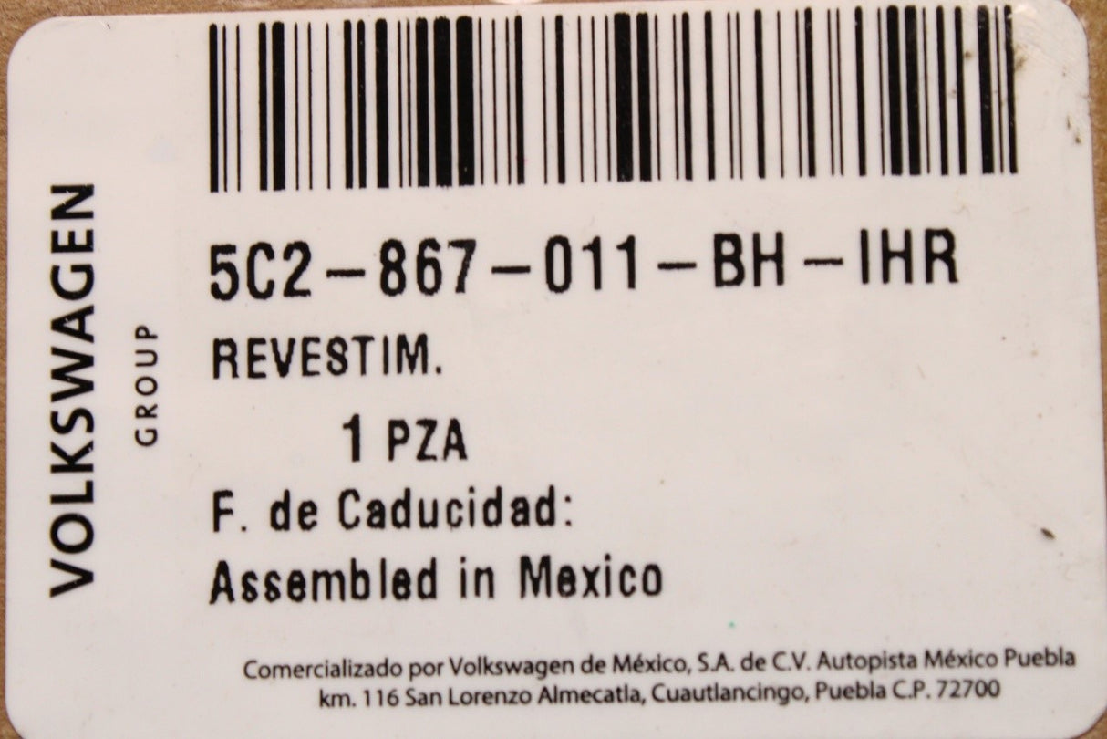 VW Beetle 2012-2019 RHD door card panel (left) 5C2867011BH IHR