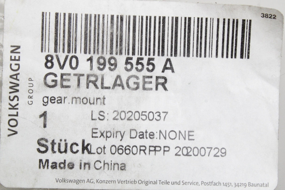 Audi RS3 TTRS SEAT Formentor VS5 2.5 TFSI gearbox mount 8V0199555A