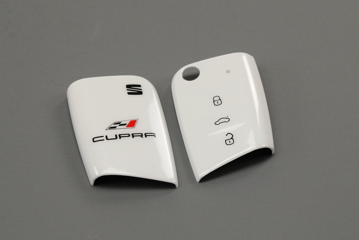 SEAT Leon 2014-2020 Cupra key cap cover (white) 000087013AJ