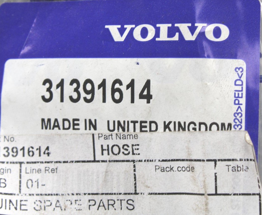 Volvo V40 washer pump hose 31391614