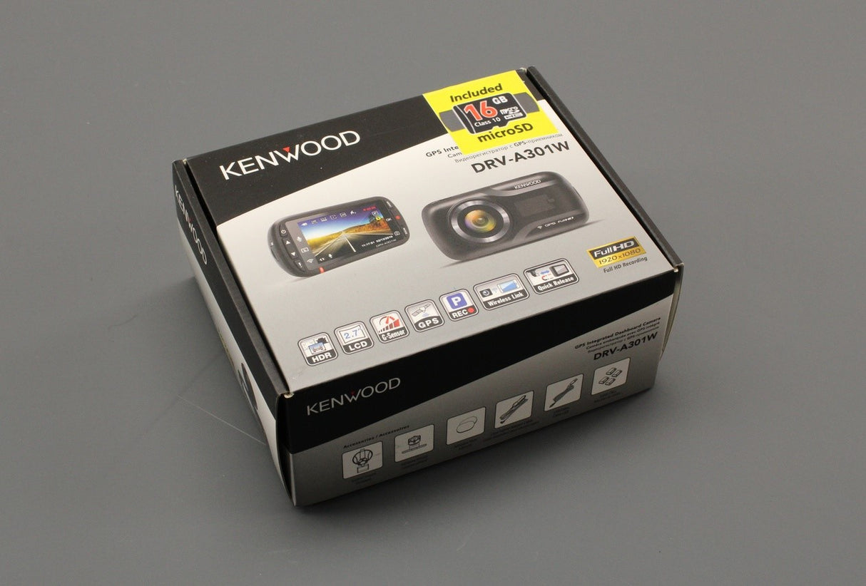 VW Kenwood DVR-A301W dashcam w/ 16GB SD ZGB000052301