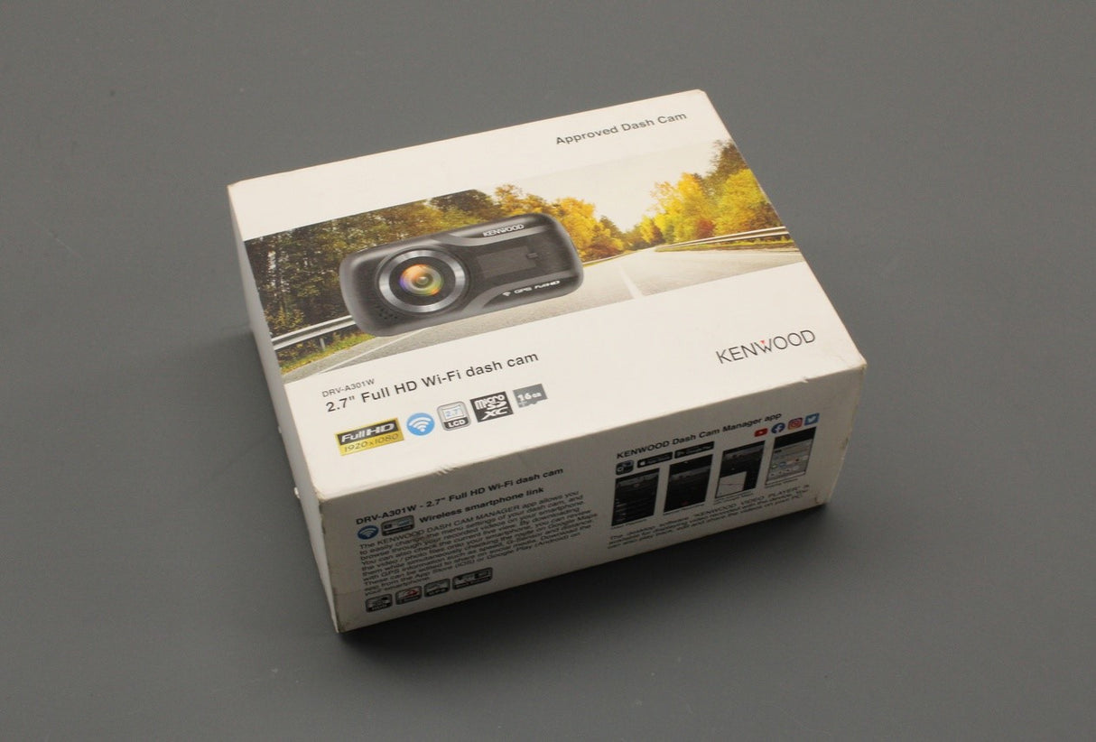 VW Kenwood DVR-A301W dashcam w/ 16GB SD ZGB000052301
