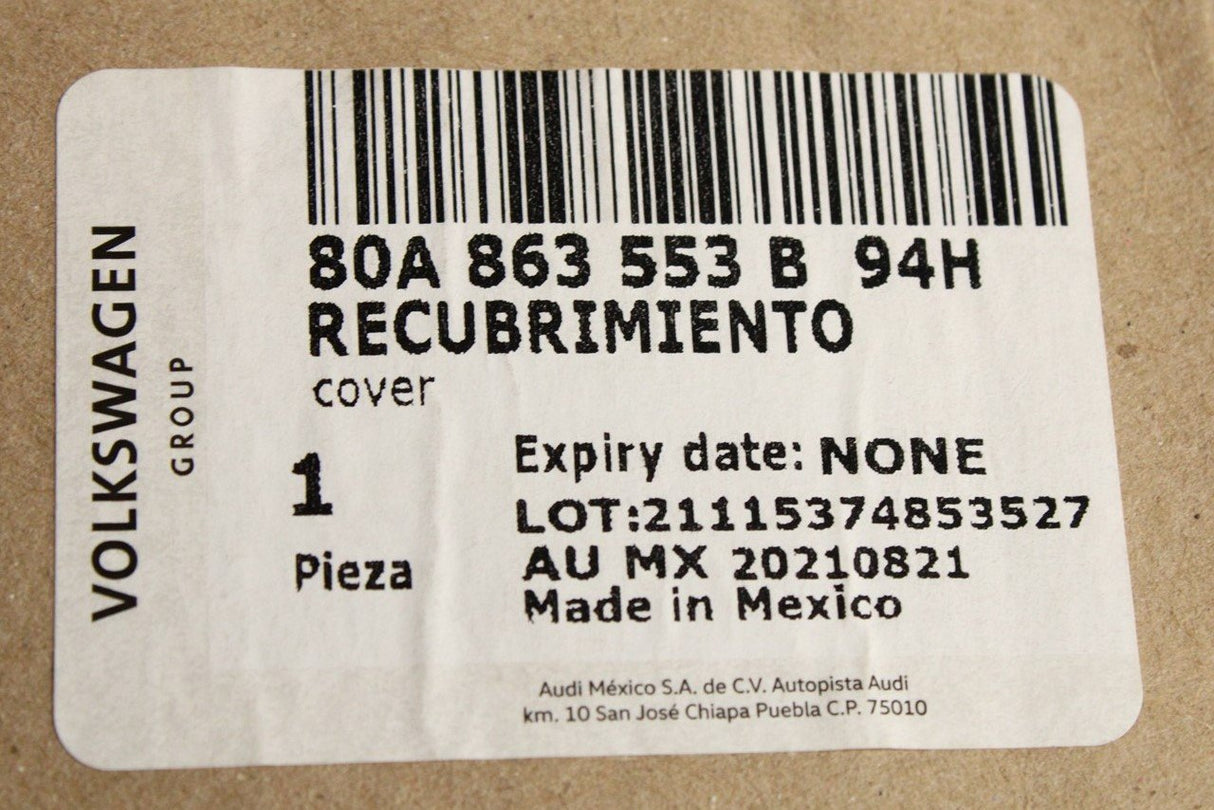 Audi Q5 2017-on boot luggage compartment blind cover 80A863553B 94H