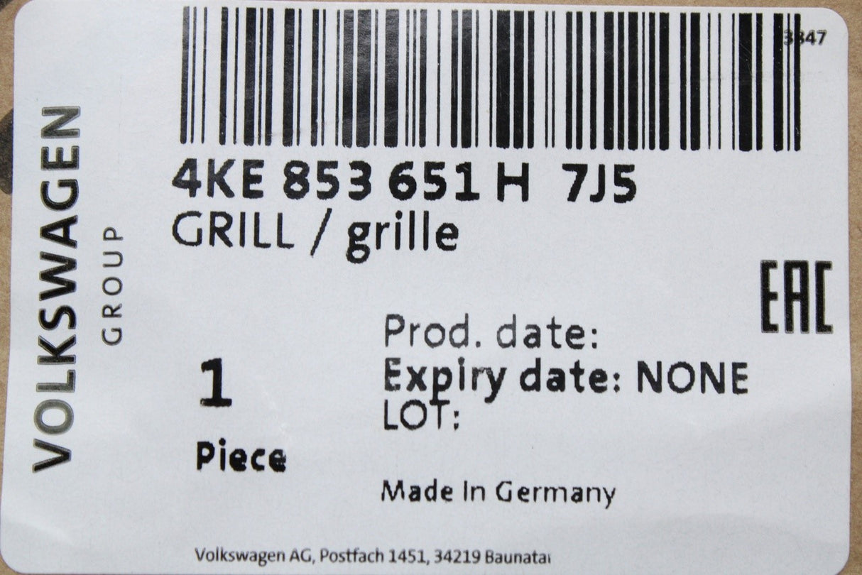Audi e-tron 2019-2023 front radiator grille 4KE853651H 7J5