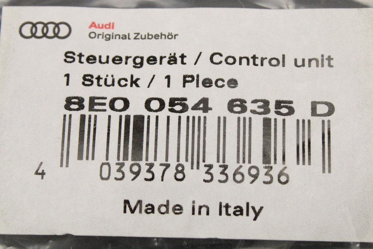 Audi accessory retro-fit parking sensors ECU control unit 8E0054635D
