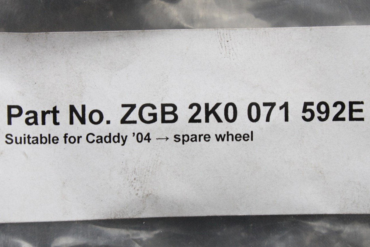 VW Caddy 2004-2010 spare wheel anti theft locking bolt ZGB2K00715 92E