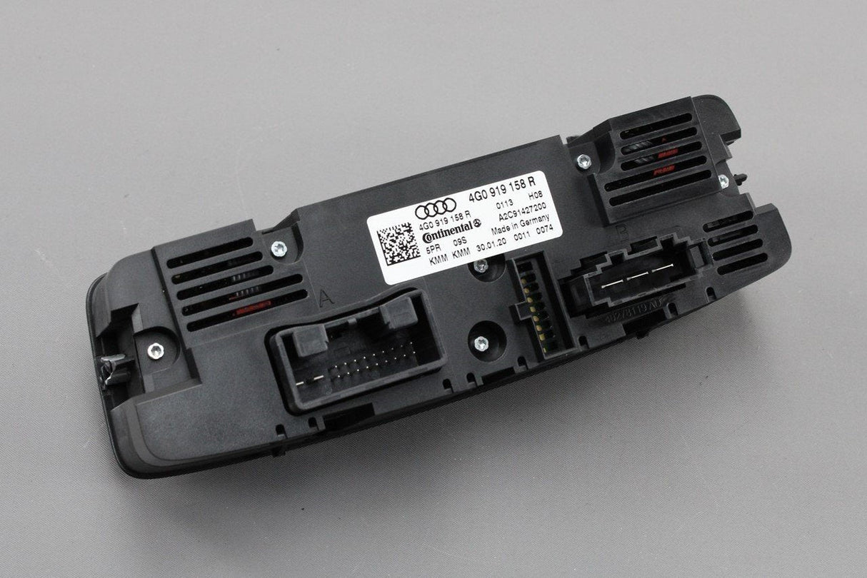 Audi A6 S6 RS6 A7 RS7 rear heater controls display unit 4G0919158R 5PR
