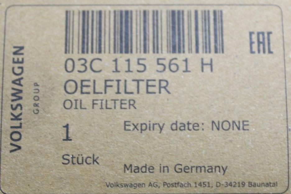 VW Audi Skoda SEAT 1.2 TSI 1.4 TSI oil filter 03C115561H