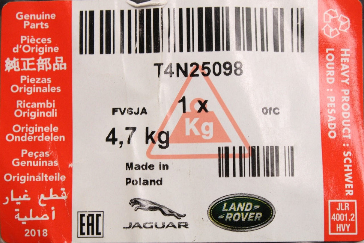 Jaguar XE 2015-on rubber boot liner T4N25098