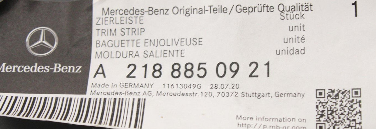 Mercedes-Benz CLS Class bumper strip (chrome) A2188850921