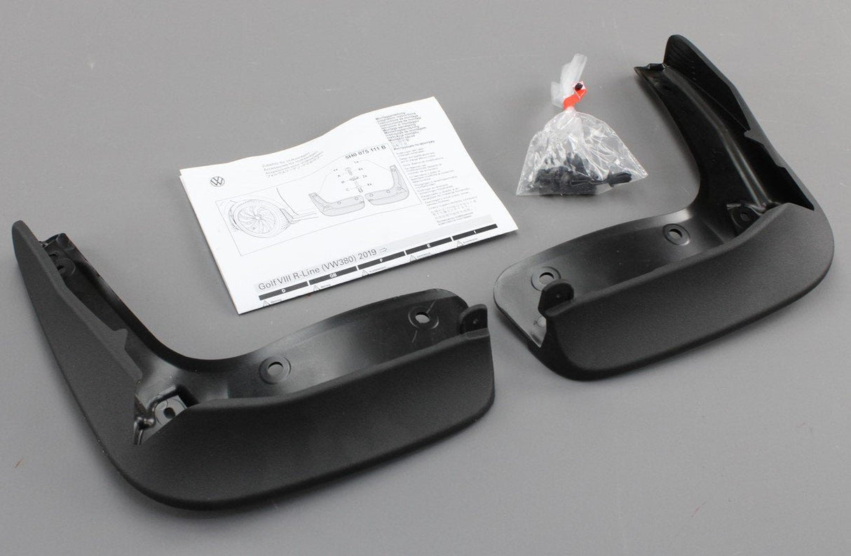 VW Golf MK8 R-Line 2020-on mud flap set (front) 5H0075111B