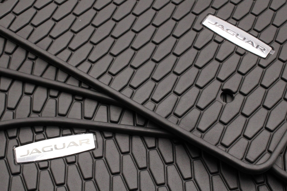 Jaguar XE 2015-on RHD rubber floor mats (RWD) T4N7495