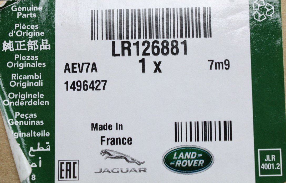 Land Rover sun visor LR126881