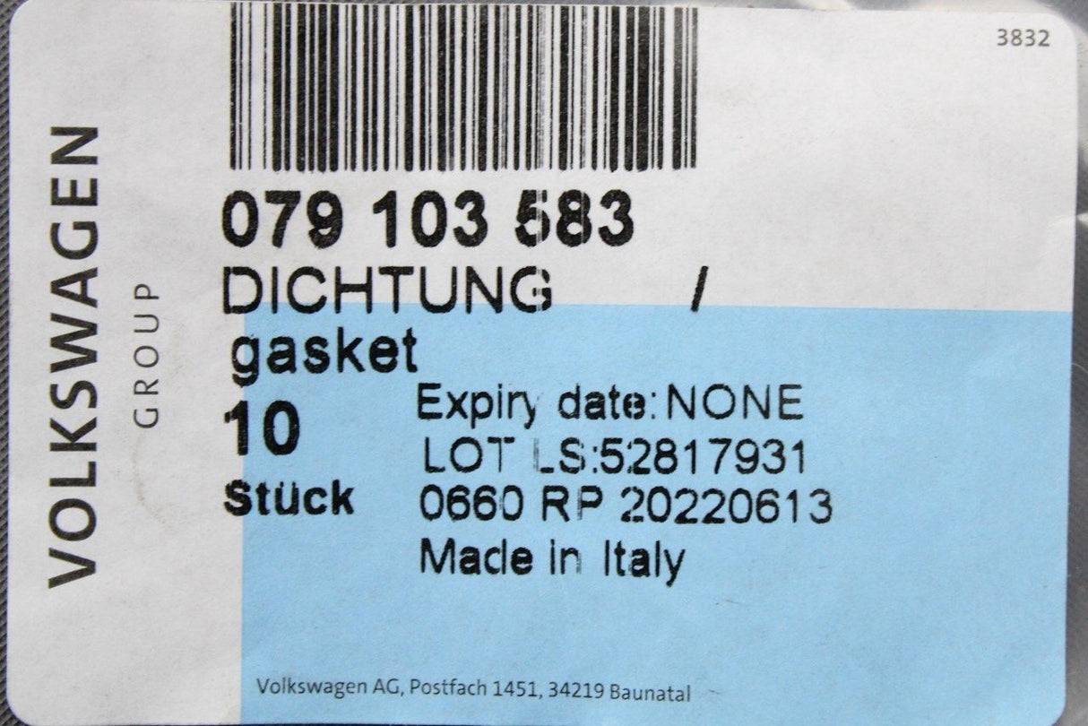 Audi S6 RS6 S7 RS7 A8 S8 11-17 Oil separator grommet (4.0T V8) 079103583