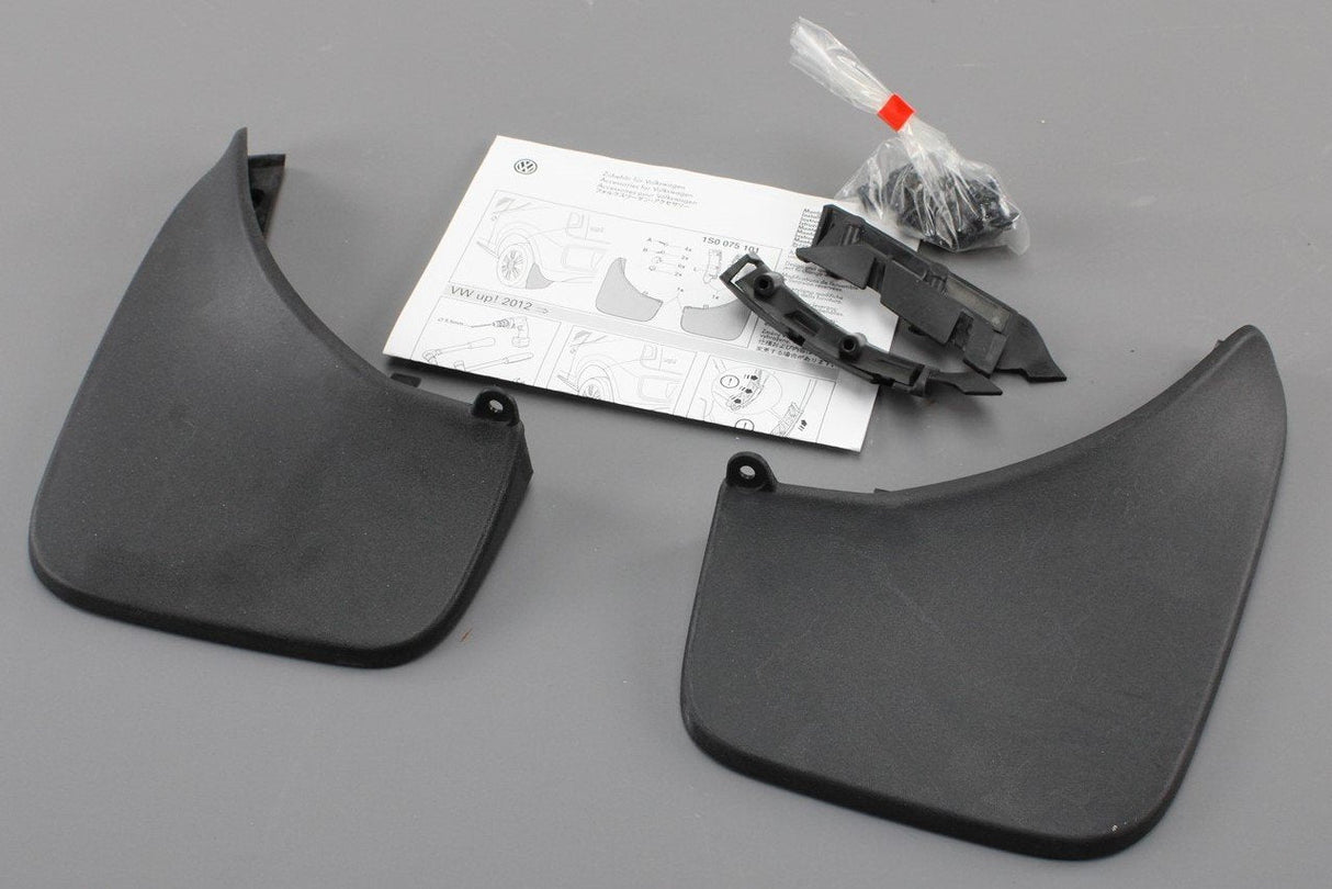 VW Up! 2012-2016 accessory mud flaps set (rear) 1S0075101