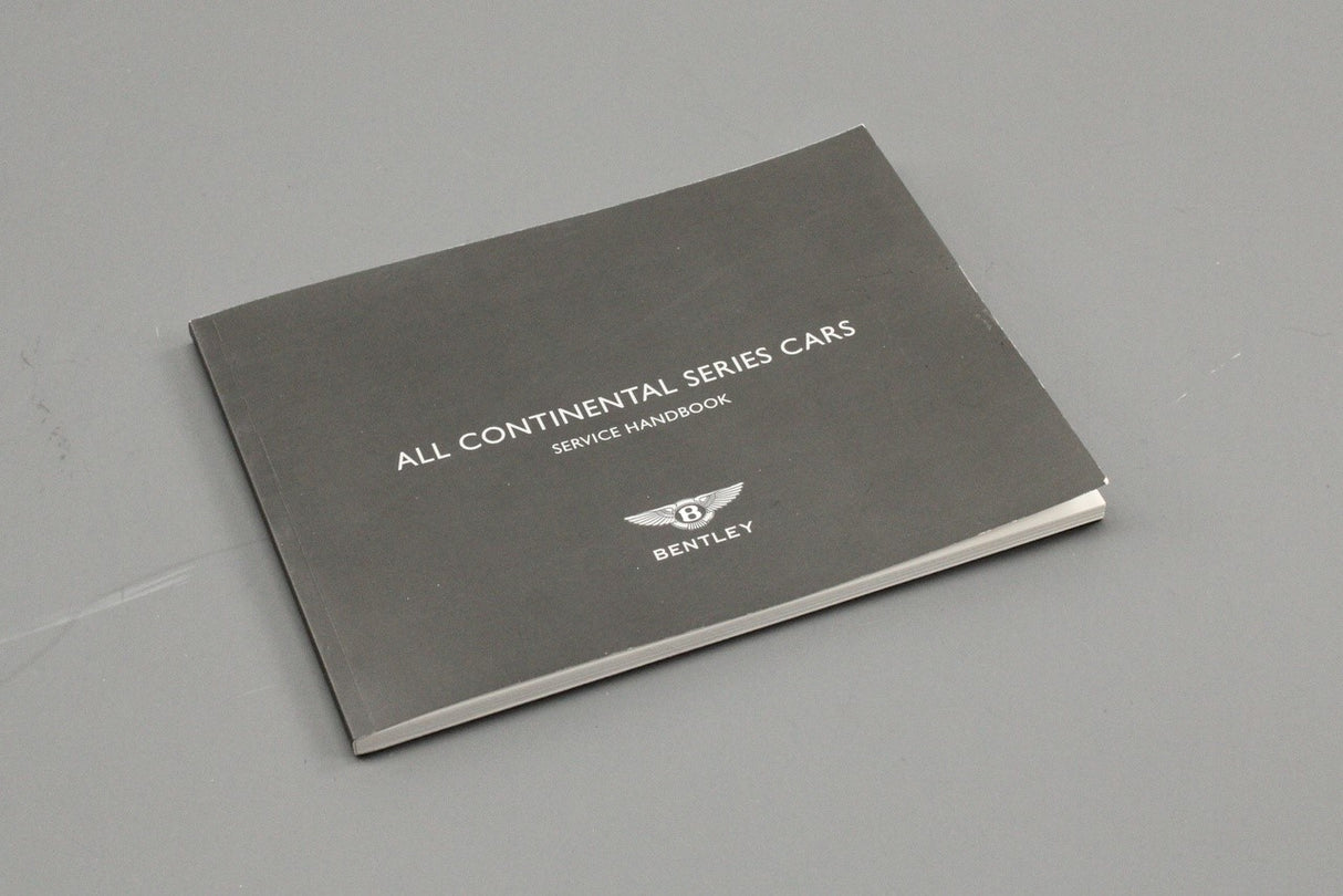 Bentley Continental Flying Spur service schedule handbook TSDB0520