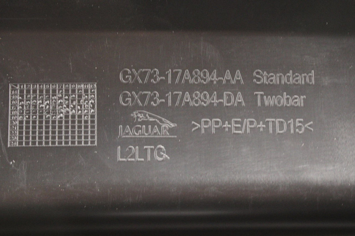 Jaguar XE 2015-on rear bumper valance trim T4N3042