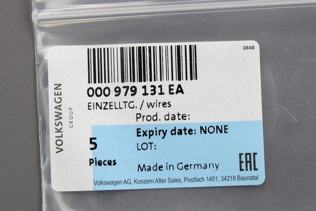 VW Audi Skoda SEAT electrical repair wires (x5) 000979131EA