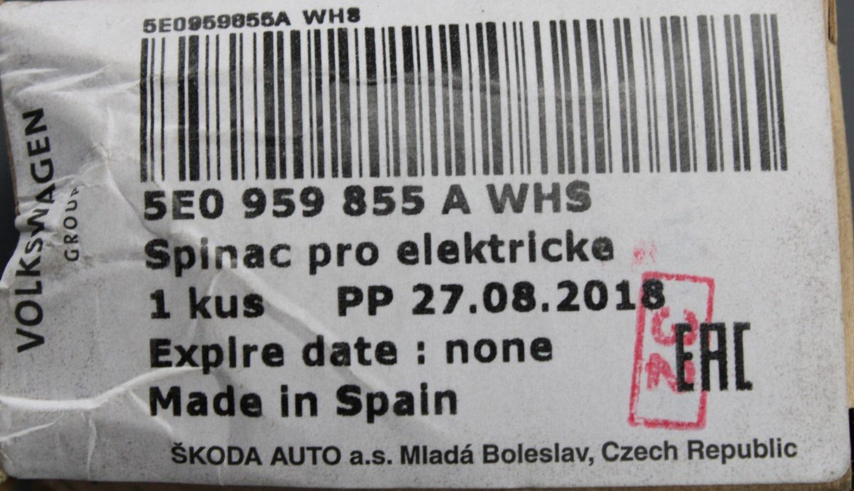 Skoda Octavia 2013-2021 passenger window switch (rear) 5E0959855A WHS