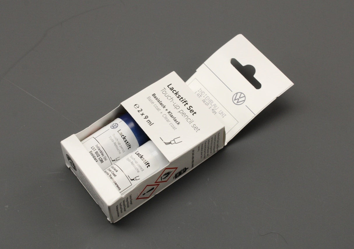 VW touch up paint set x2 9ml Indian blue LST0U2L5M