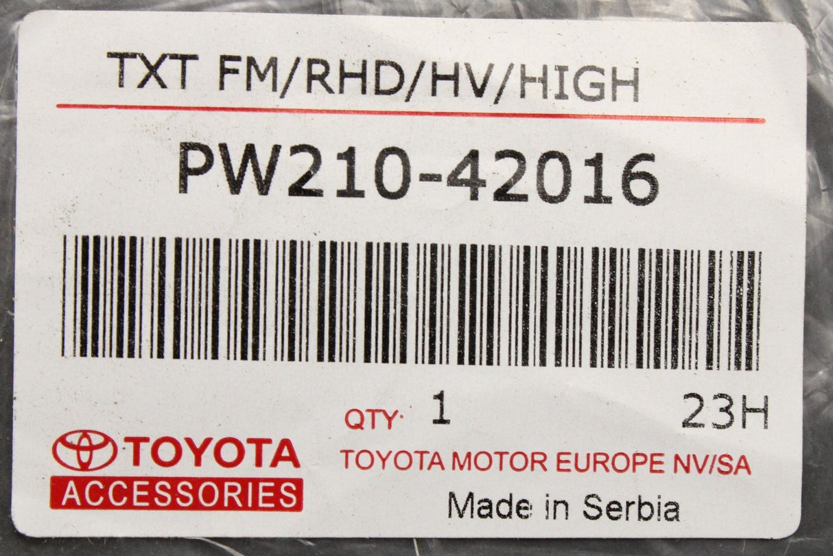 Toyota RAV4 Hybrid RHD carpet floor mats set PW210-42016