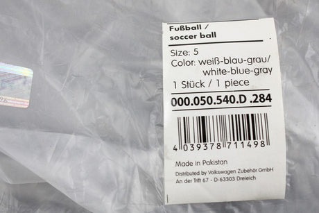 VW Volkswagen branded football 000050540C 284