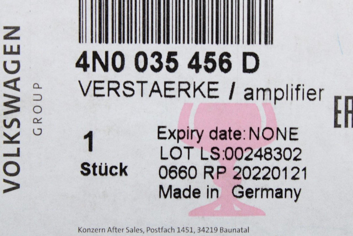 VW Audi Skoda SEAT 2 way signal amplifier antenna 4N0035456D