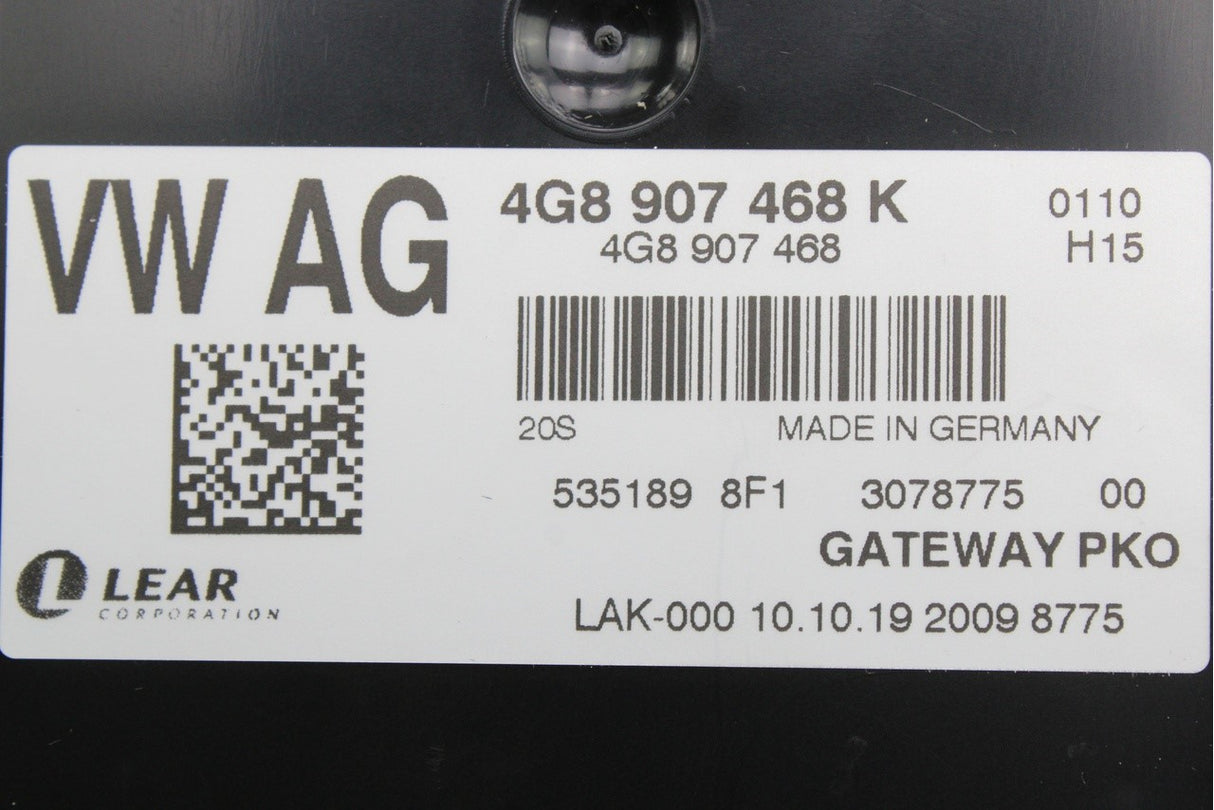 Audi A6 RS6 2013-2018 A7 RS7 diagnosis interface control unit 4G8907468K