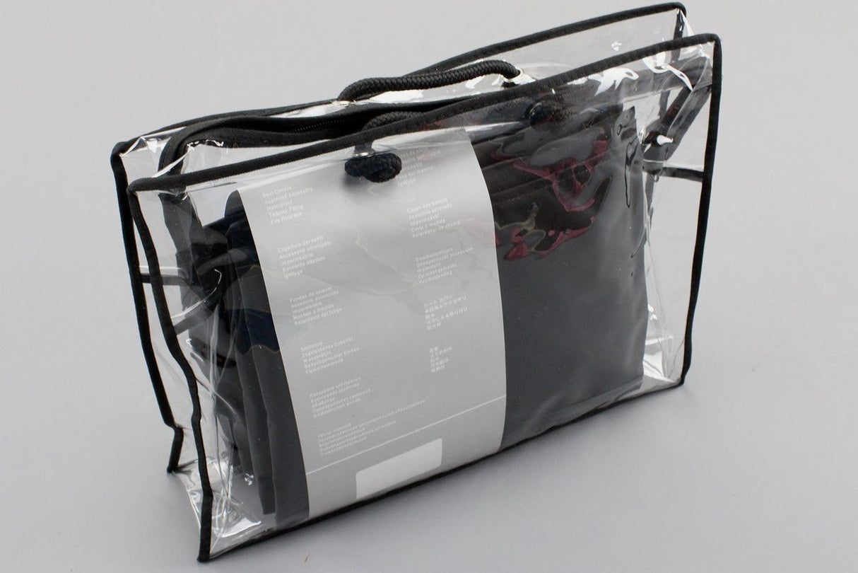 VW Transporter T6 2nd Row tip seat offside cover in black ZGB7HE062027