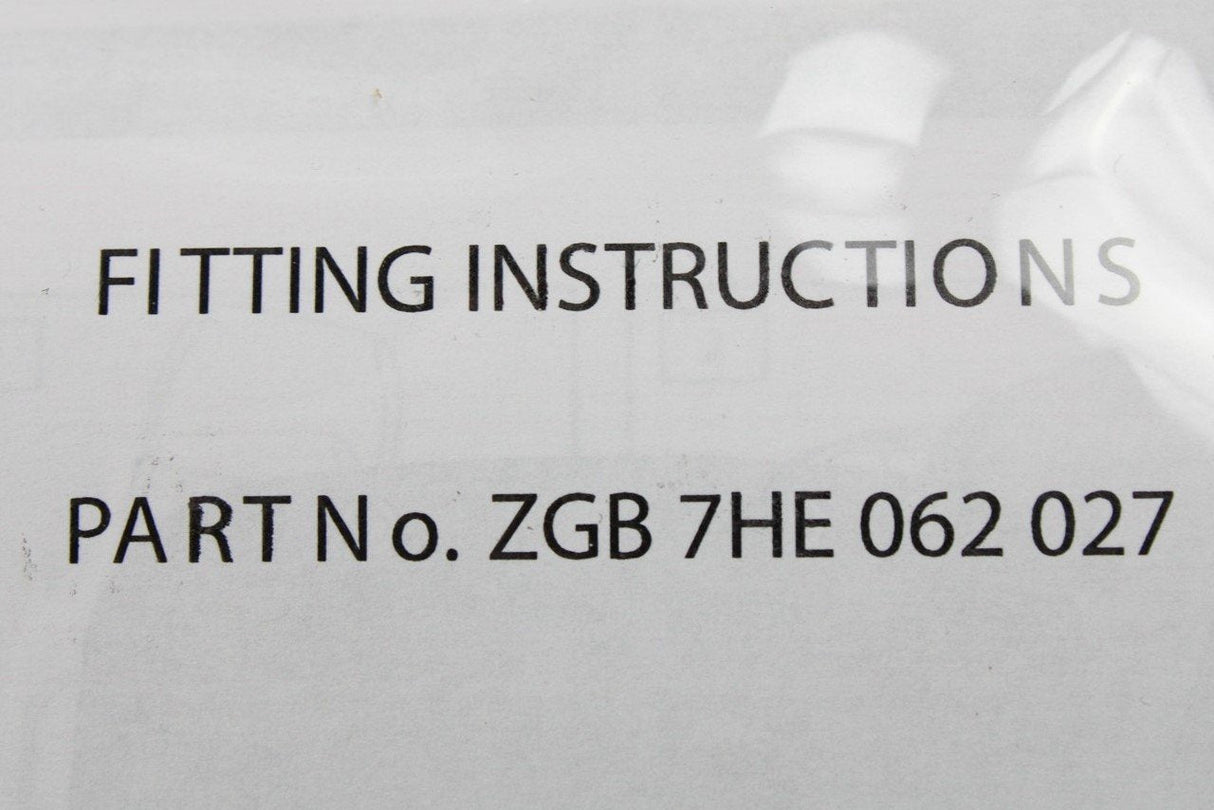VW Transporter T6 2nd Row tip seat offside cover in black ZGB7HE062027