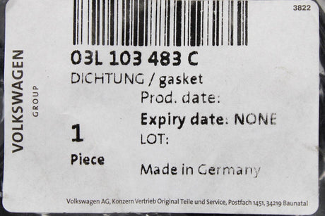 VW Audi Skoda SEAT Cylinder head rocker cover gasket seal for 1.6 2.0L TDI 03L103483C