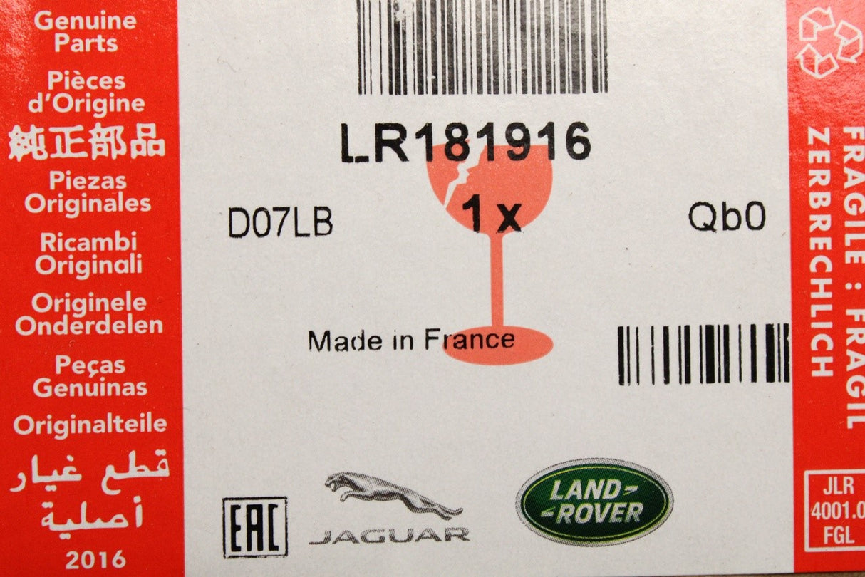 Range Rover Velar 2017-on rear fog lamp (left) LR181916