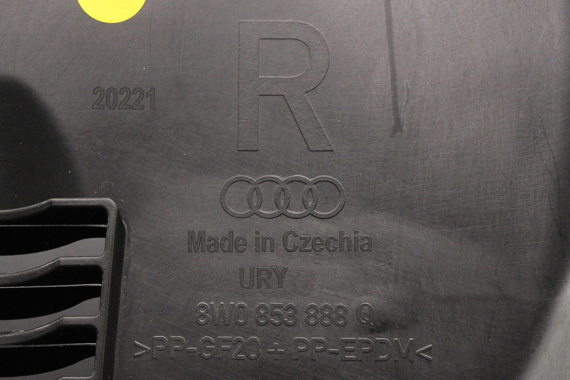 Audi A4 B9 2016-25 wheel arch liner front section (right) 8W0853888Q