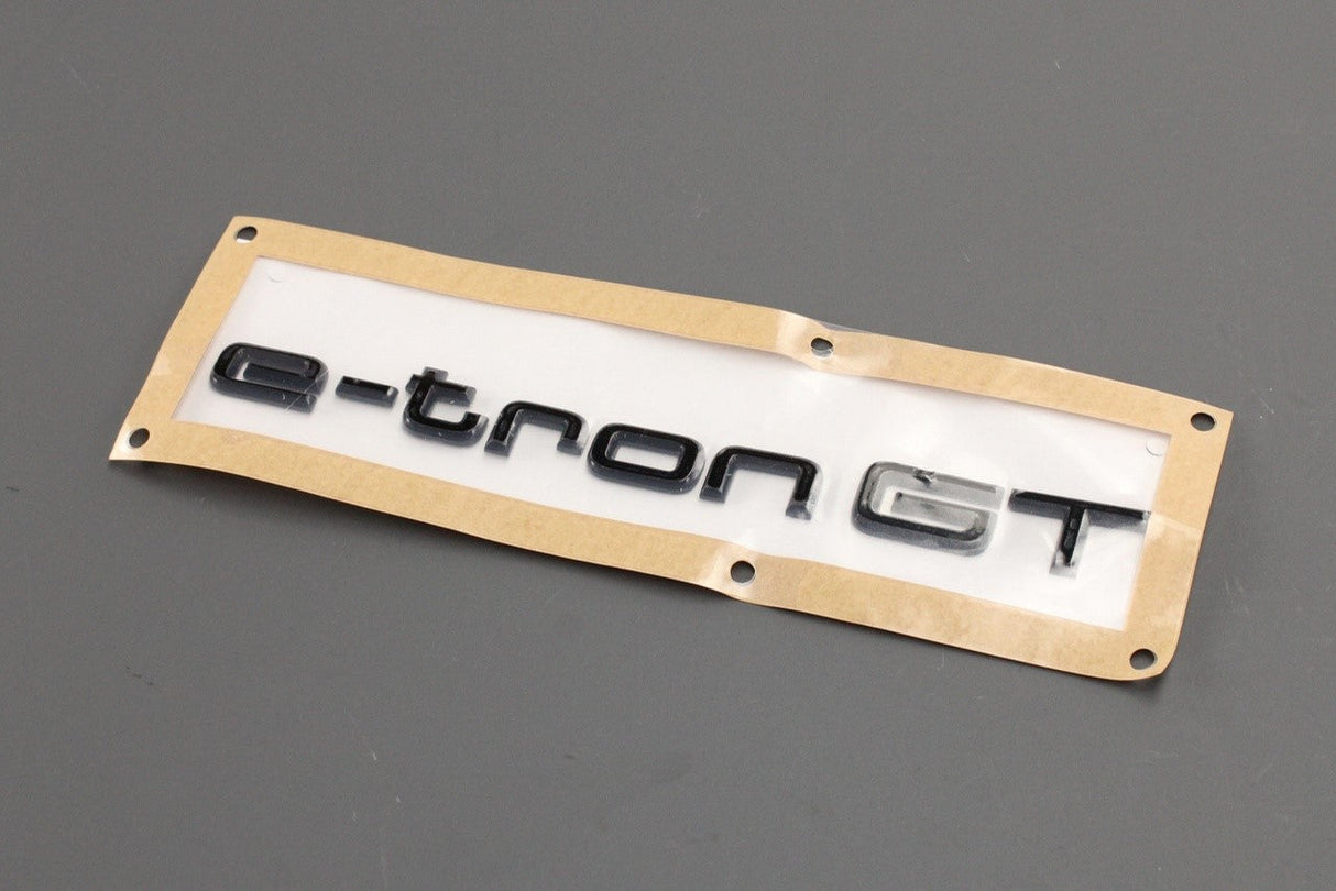Audi e-tron GT 2021-on black rear model badge 4J3071803