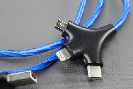 VW illuminated multi-charging cable (USB-A/apple/USB-C/micro) 5H0087703E