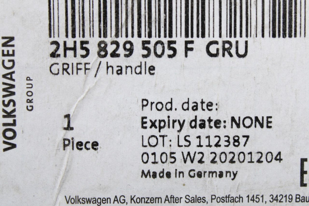 VW Amarok 2010-2021 rear tail gate handle (primed) 2H5829505F GRU
