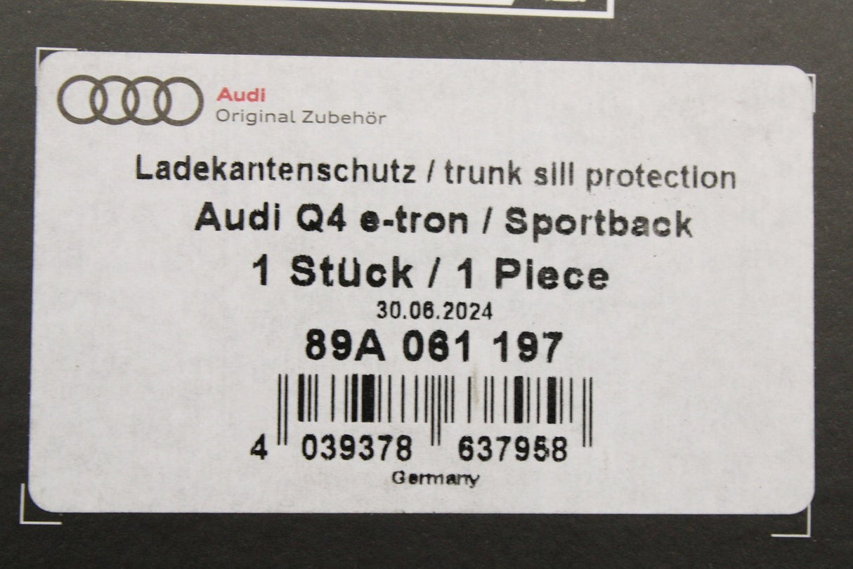 Audi Q4 e-tron 22-on rear bumper protective film (clear) 89A061197