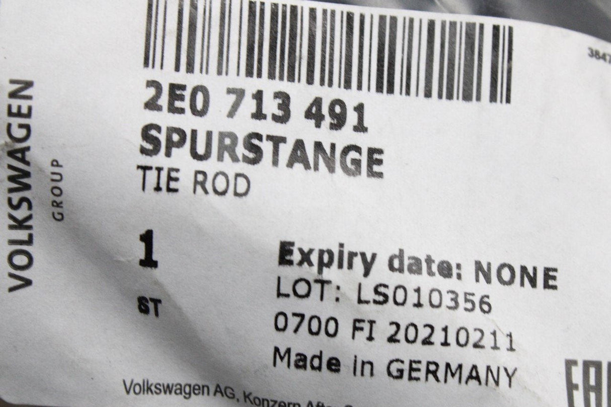 VW Crafter 2006-16 inner tie track rod kit with boot & clamps 2E0713491