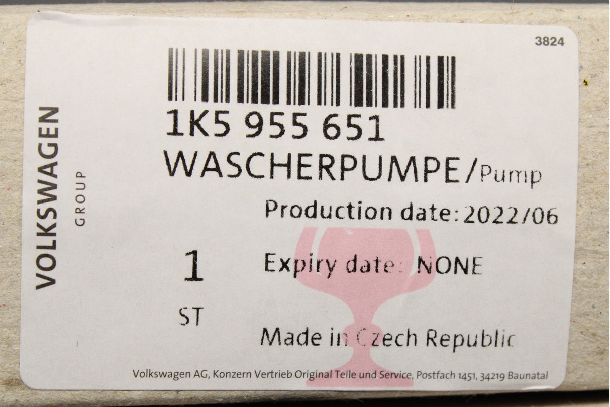 VW Audi Skoda SEAT windscreen washer pump 1K5955651