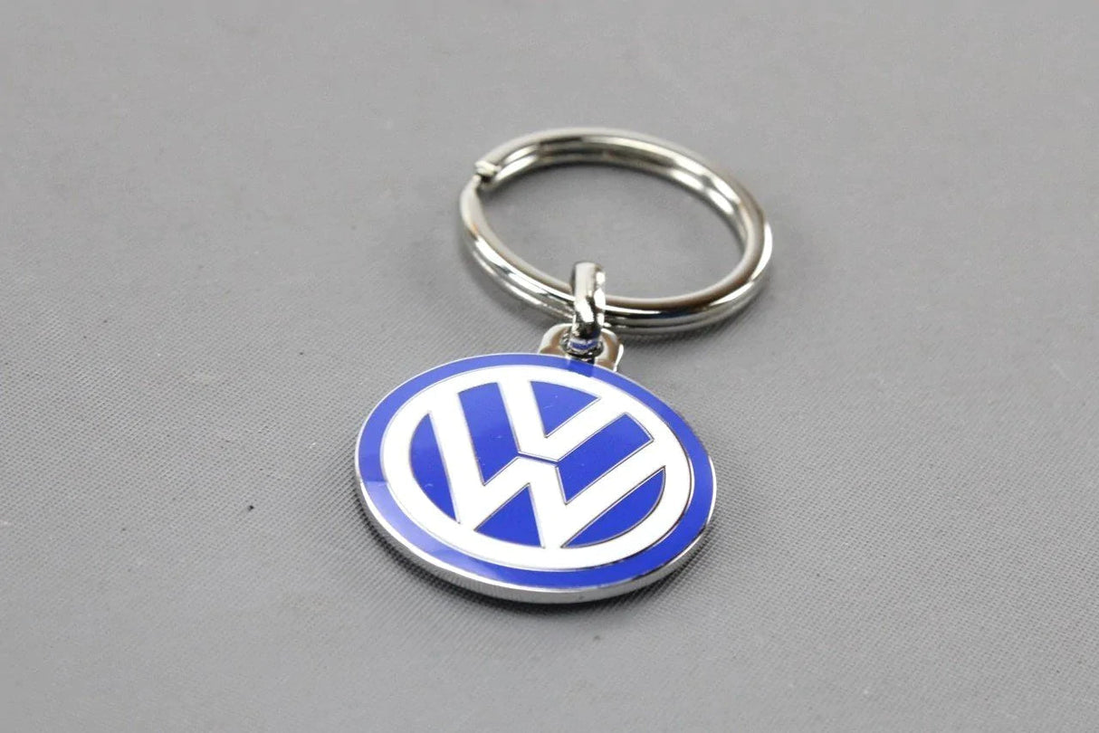 VW Logo metal keyring 30mm (blue & white enamel) 000087010