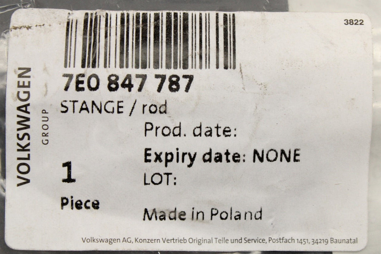 VW Transporter T5 T6 T6.1 2012-on sliding window operating rod 7E0847787