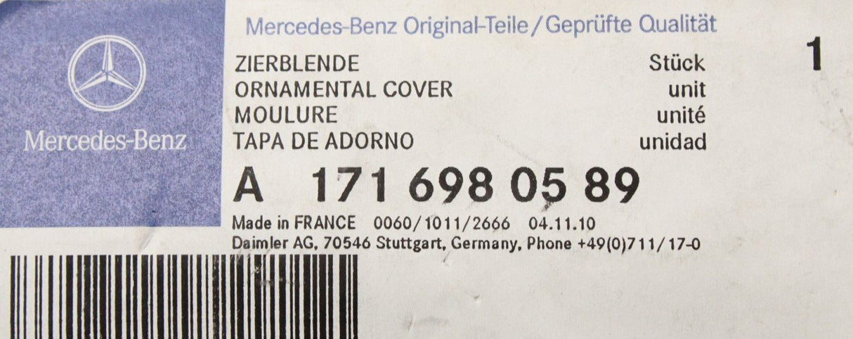 Mercedes-Benz SLK a-pillar trim (left) A1716980589