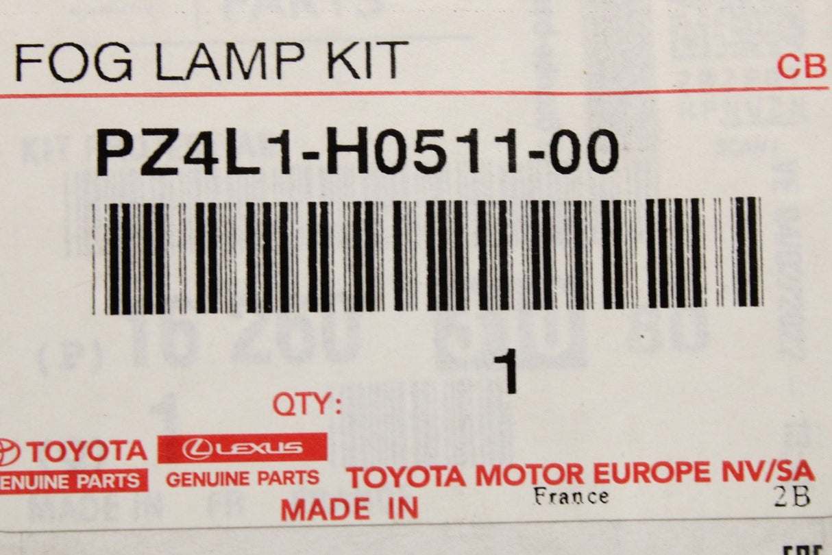 Toyota Proace front fog lamp kit PZ4L1-H0511-00